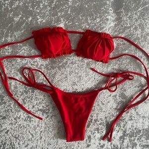 Fashion Nova red bikini size extra small / small